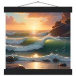 Tranquil Sunset Harmony – Premium Zen Poster with Hanger 7