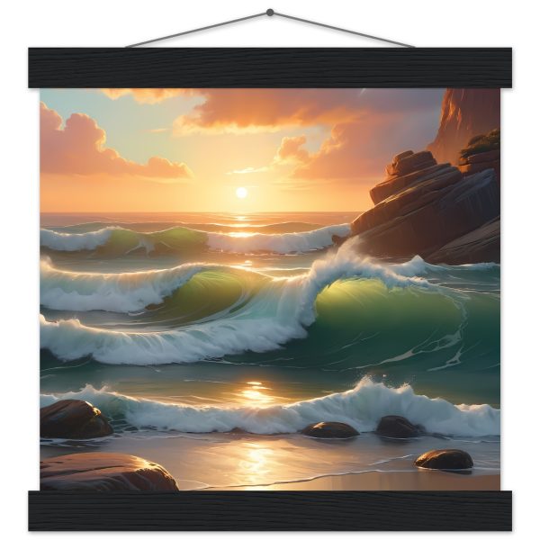 Tranquil Sunset Harmony – Premium Zen Poster with Hanger 3