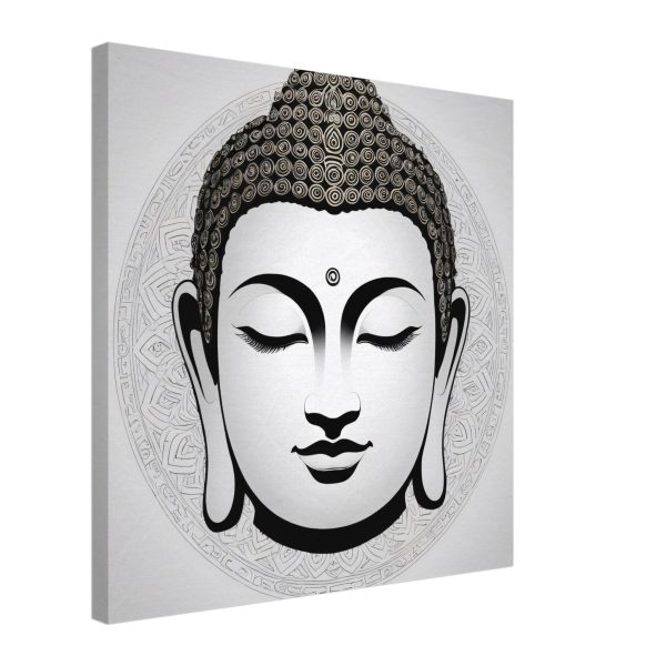 Buddha Mask Canvas Unveils Tranquil Elegance 20