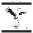Captivating Flight: A Symphony of Elegance in a Crane Print 16