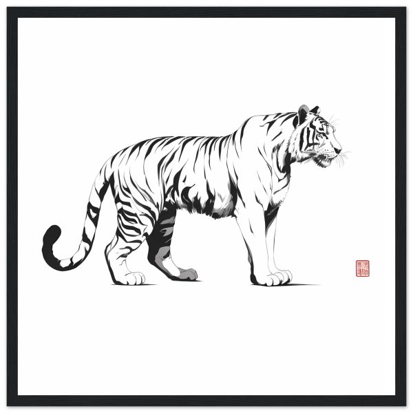 A Captivating Tiger Print Canvas 12