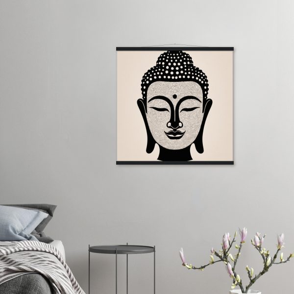 Buddha Head Silhouette Poster 18
