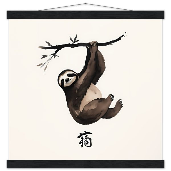 The Zen Sloth Watercolor Print 11