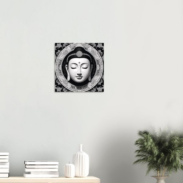 Elegance Unveiled: Zen Buddha Mask Canvas 9