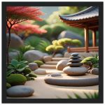 Japanese Pagoda Garden Serenity Framed Art 5