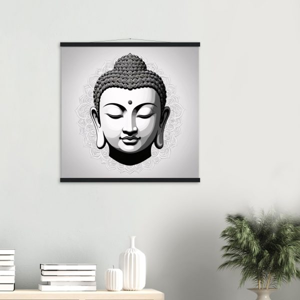 Harmonious Zen: Buddha Mask Poster Elegance 9