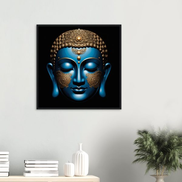 Blue & Gold Buddha Poster Inspires Tranquility 5