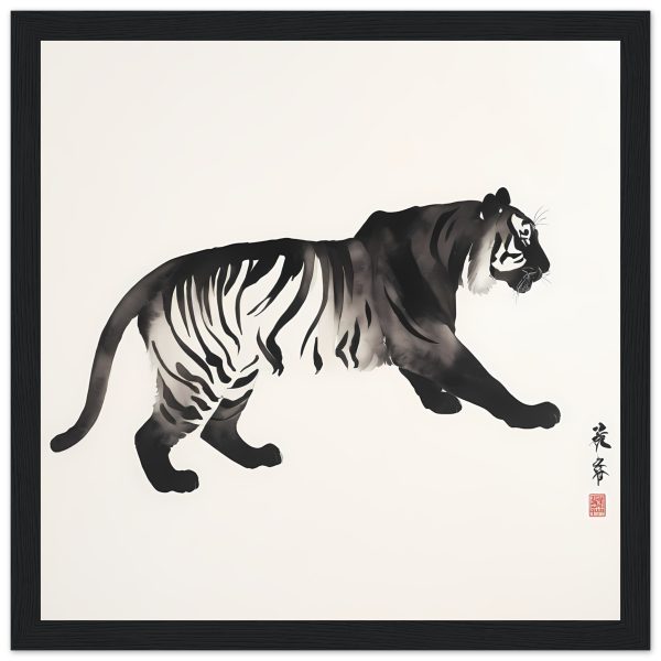 Unleashing Elegance: The Zen Tiger Canvas Print 10