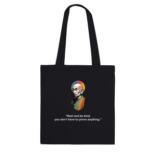 Zen Rainbow Monk Love Tote Bag