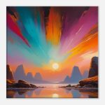 Harmony Unveiled – Symphony of Light and Color Canvas Print 8
