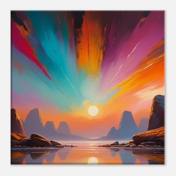 Harmony Unveiled – Symphony of Light and Color Canvas Print 4