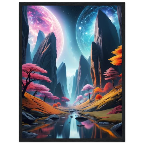 Cosmic Reverie: Zen Valley Dreams Framed Poster 2