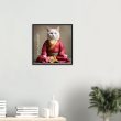 Zen Cat in Red Robes Wall art 25