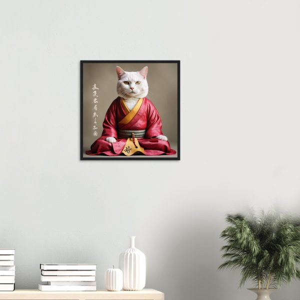 Zen Cat in Red Robes Wall art 9