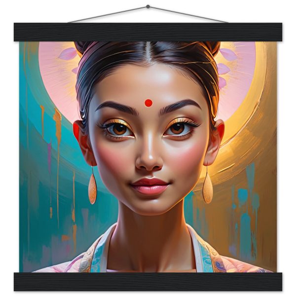 Enchanting Geisha in the Sun: Premium Poster with Hanger 4