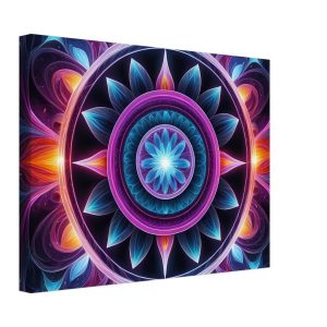 Symphony of Zen: Vibrant Mandala Canvas for Tranquil Spaces