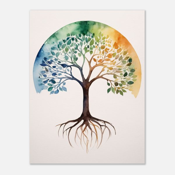 Rainbow Tree in Watercolour 4