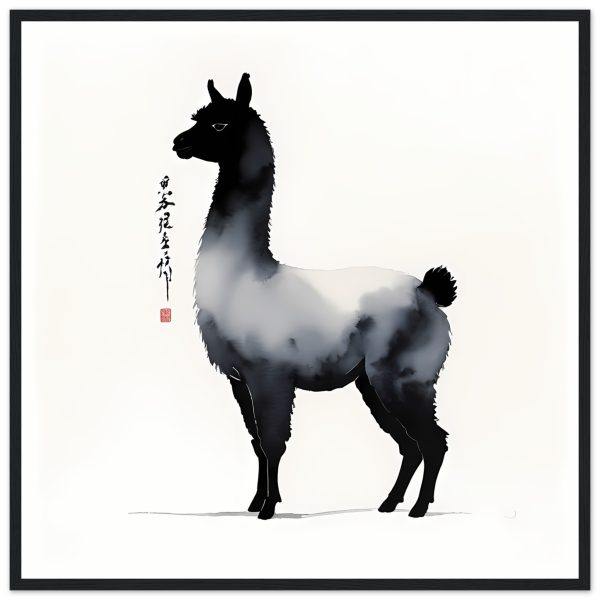 Embodied Elegance: The Llama in Chinese Ink Wash Splendor 18