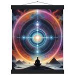 Meditative Mandala Journey Poster with Vintage Hanger 8