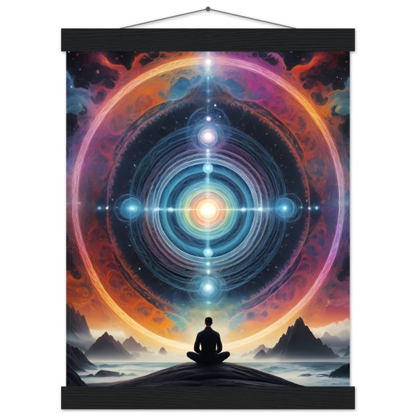 Meditative Mandala Journey Poster with Vintage Hanger 4