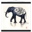Eternal Serenity: The Enigmatic Black Zen Elephant Print 33