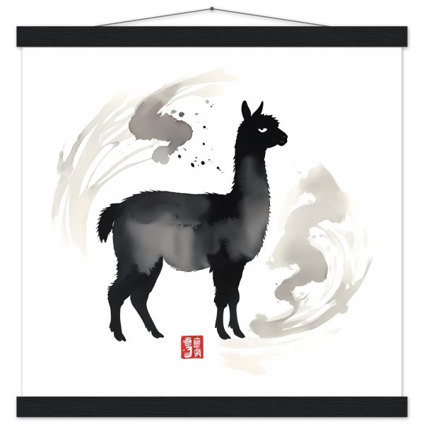 Elevate Your Space: The Black Llama Print 13