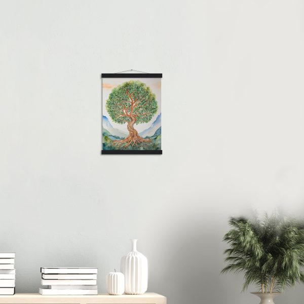 Tranquil Tree in Watercolour Wall Art 10