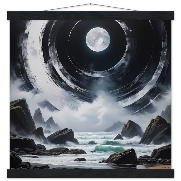 Moonlit Zen Masterpiece – Premium Matte Poster with Hanger