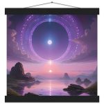 Mystic Sunrise Portal: Zen Matte Poster with Hanger 8