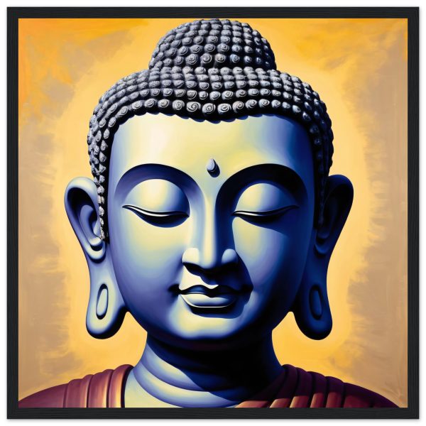 Serenity Canvas: Buddha Head Tranquility for Your Space 11