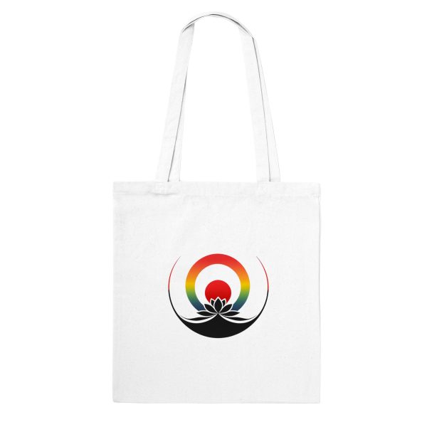 Enlightened Lotus Emblem: A Profound Symbol on a Tote 2