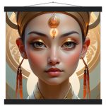 Regal Radiance: Golden Zen Enchantress Poster 5