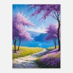 Purple Blossom Path to Paradise