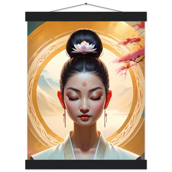 Woman Buddhist Meditating Canvas: A Visual Journey to Enlightenment 7