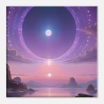 Tranquil Sunrise Portal: Zen Canvas Print 6