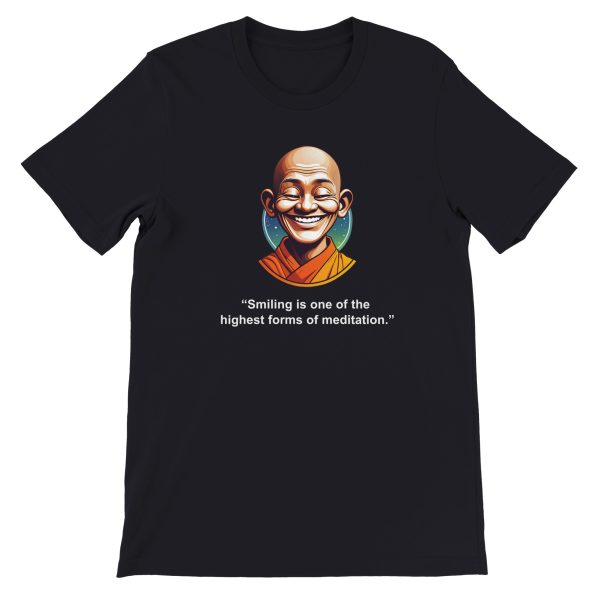 Zen Wisdom: Smiling Monk Meditation Tee 5