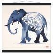 The Enigmatic Blue Zen Elephant Print 28