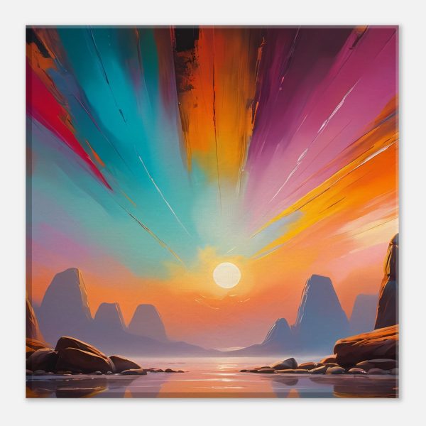 Harmony Unveiled – Symphony of Light and Color Canvas Print 2
