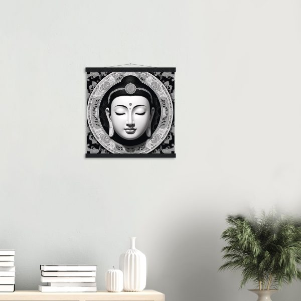 Elegance Unveiled: Zen Buddha Mask Canvas 20