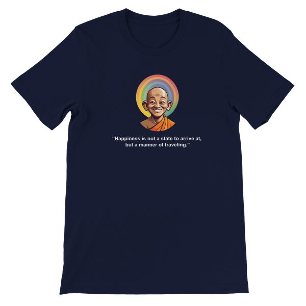Embrace the Journey of Happiness | Zen Quote Premium Unisex T-shirt 5