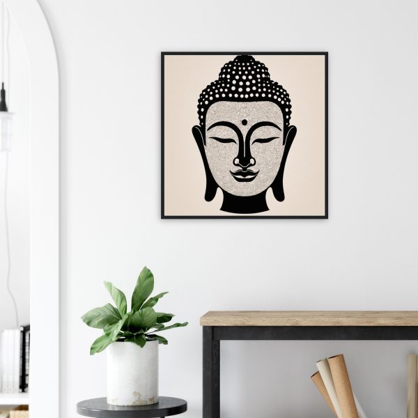 Buddha Head Silhouette Poster 15