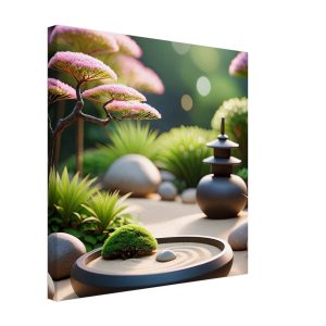 Tranquil Zen Garden Bliss Canvas Print 2