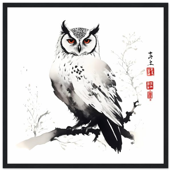 The Enchanting World of the Japanese Zen Owl Print 13