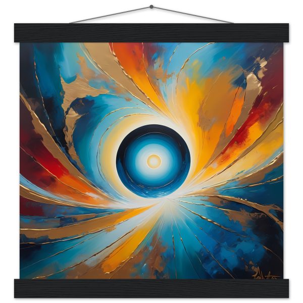 Energizing Zen Portal: Poster Art with Magnetic Hanger 4
