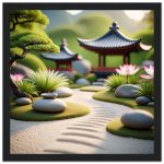 Zen Garden Bliss: Framed Poster for Tranquility 5