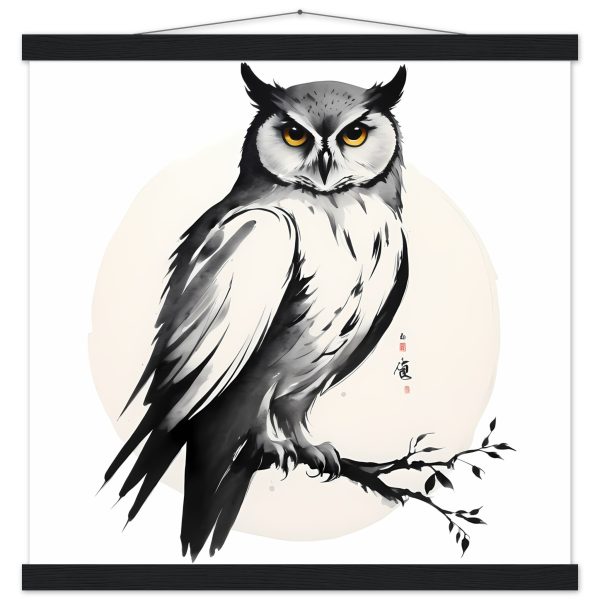 Exploring the Tranquil Realm of the Zen Owl Print 12