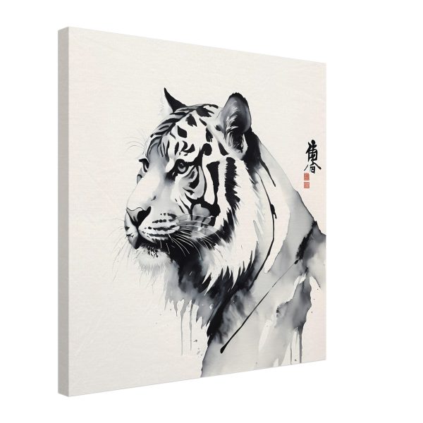 The Fusion of Tradition in the Zen Tiger Canvas 8