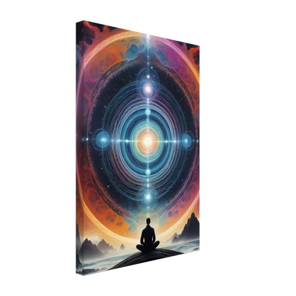 Meditative Mandala in Nature’s Embrace Canvas Print 3