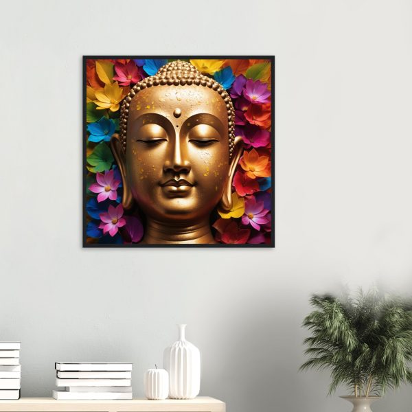 Zen Buddha Canvas: Radiant Tranquility for Your Home Oasis 6