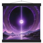 Mystical Portal Purple Landscape Art Poster 8